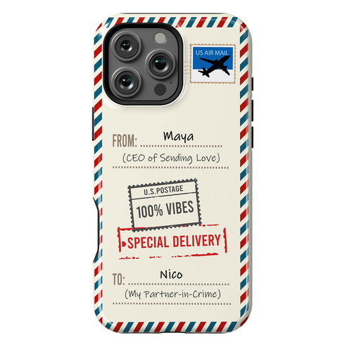 Personalized Classic Mailing Envelope iPhone Case